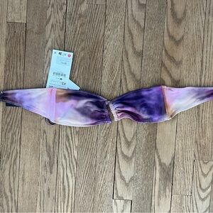 Zara Purple and Pink Bikini Top